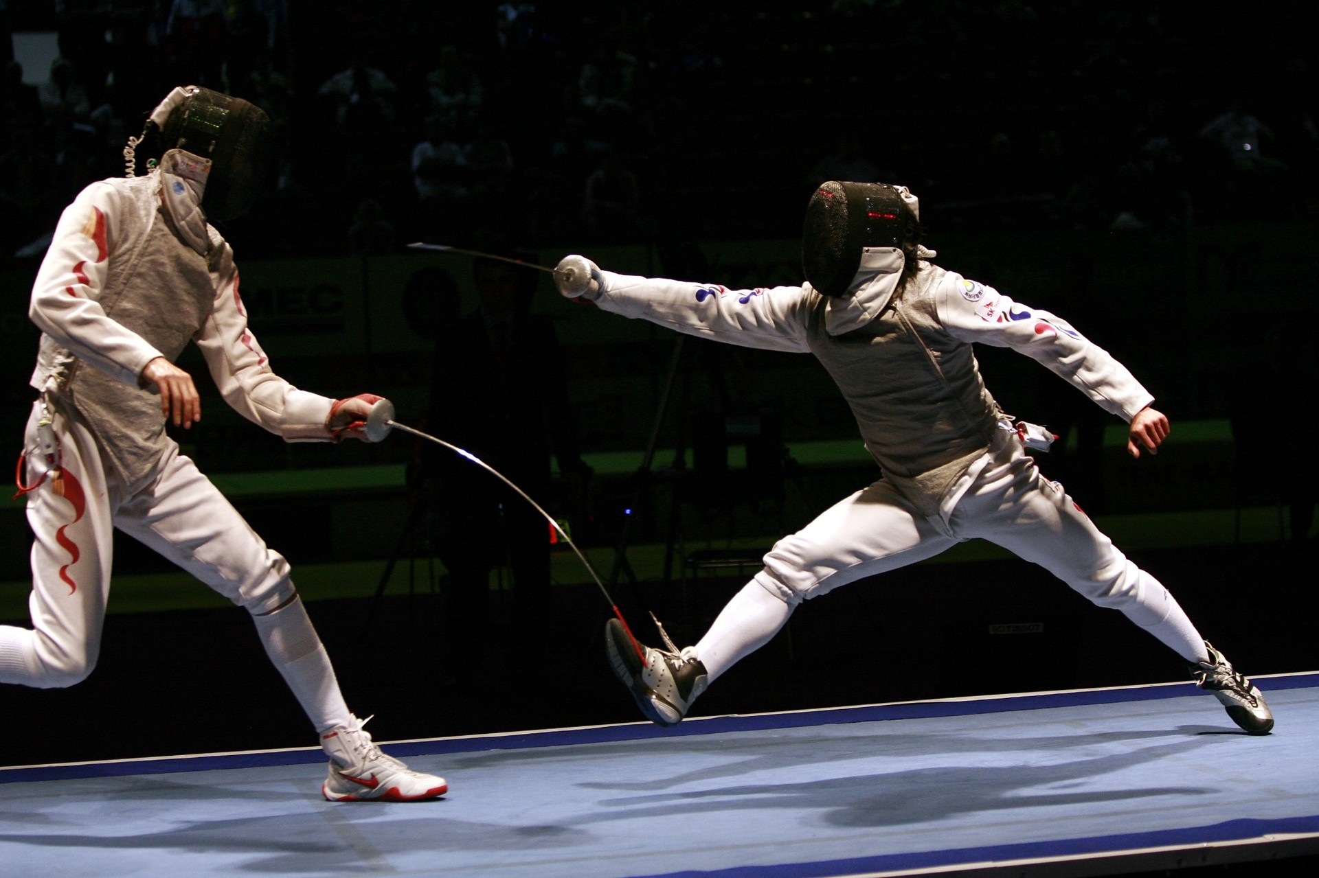 Explosive fencing action after the study block