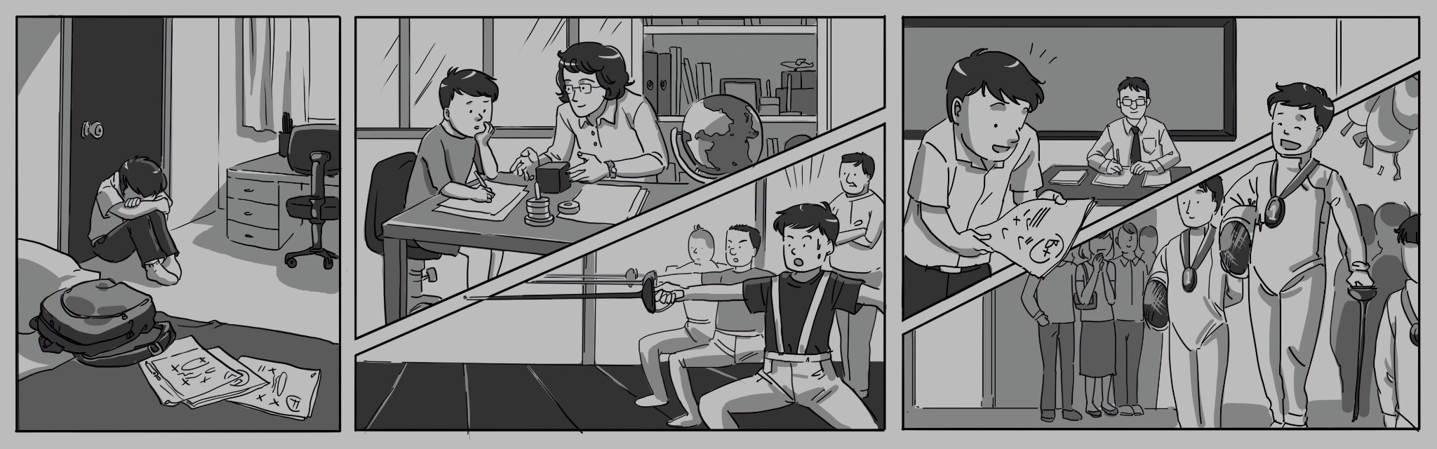 Story panel illustration